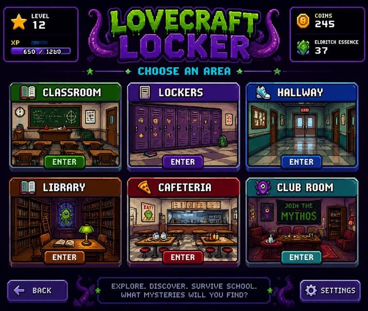 Lovecraft Locker 像素风SLG 演示图 7