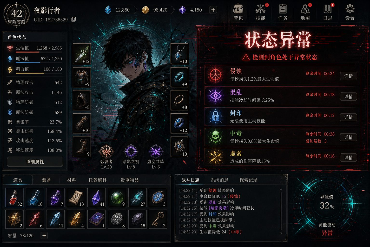 状态异常 状态管理 场景图 3