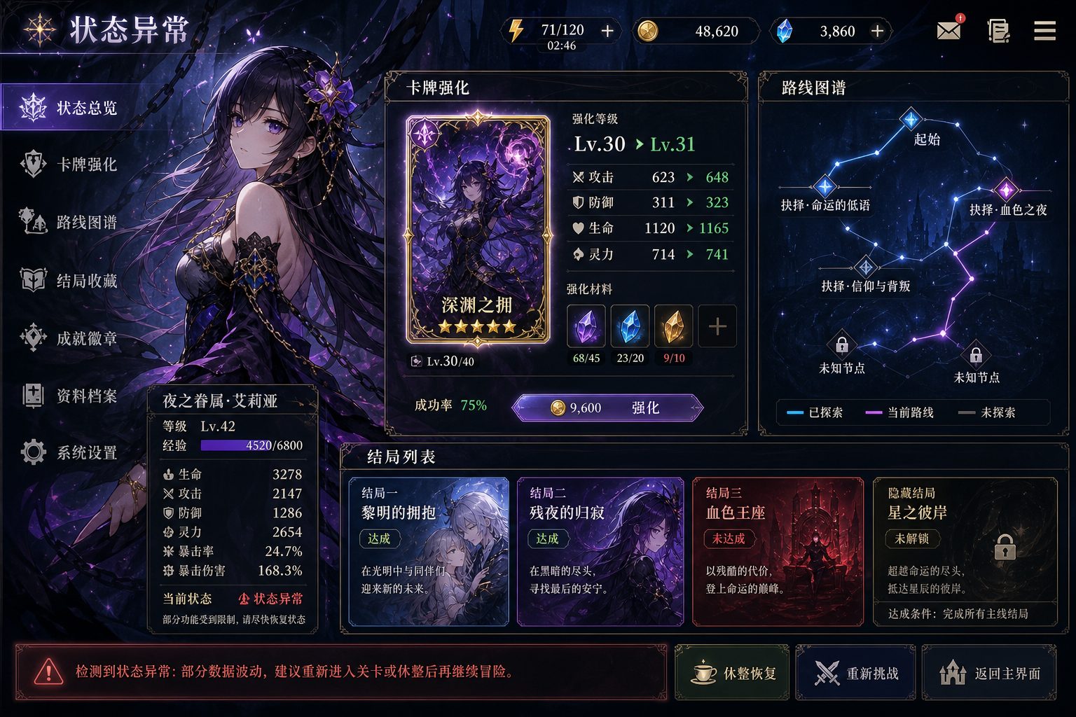 状态异常 操作界面 场景图 1