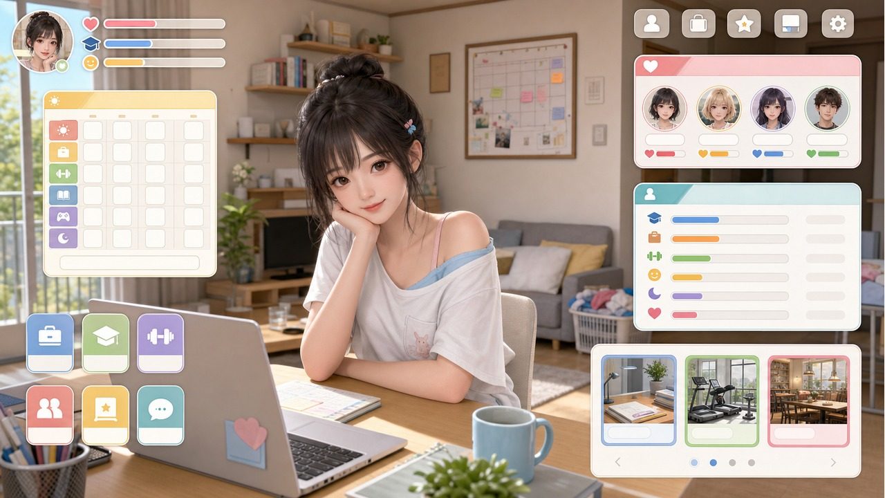 能干的后辈小葵酱 角色养成 场景图 7